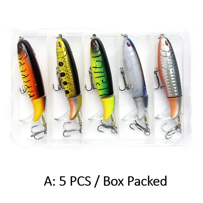 Multi-Jointed 360° Rotating Tail Lure - A